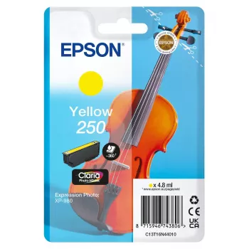 Epson 250 Violin Claria Photo HD inktpatroon 1 stuk origineel geel