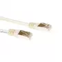 ACT ivory 3 meter F/UTP CAT5E patchkabel met RJ45-stekkers