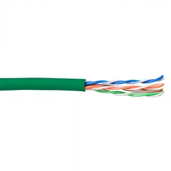 Patchkabel ACT CAT5E U/UTP Litze groen 100 m