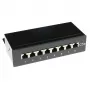 Opbouw afgeschermde 8-poorts CAT5E-patchpanelkast ACT FA5001, 173×44×109 mm