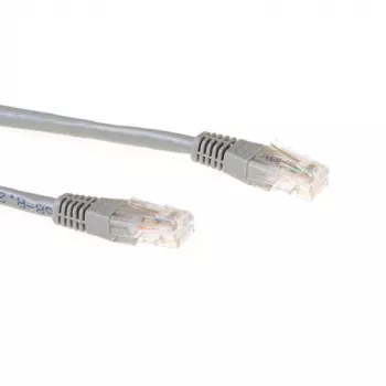 ACT grijze 0,25 m U/UTP CAT6A patchkabel met RJ45-stekkers