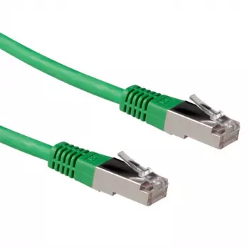 ACT groene 10 meter LSZH SFTP CAT6A patchkabel met RJ45-stekkers