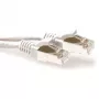 ACT Wit 0,5 meter LSZH SFTP CAT6A patchkabel rastnasenschutz met RJ45-stekkers