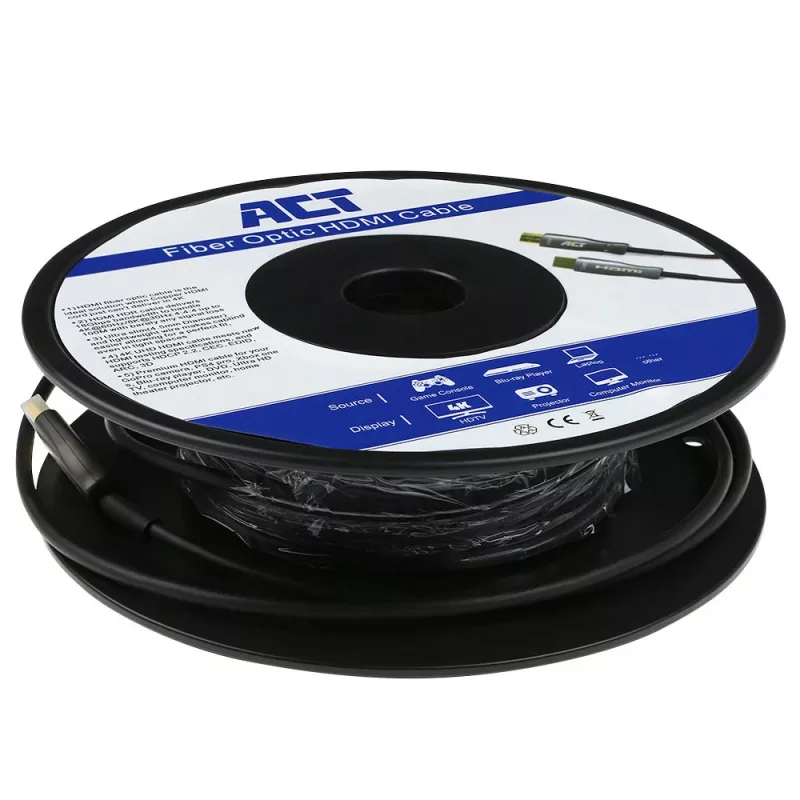 ACT 10 meter HDMI Premium 4K Active Optical kabel v2.0 HDMI-A stekker - HDMI-A stekker