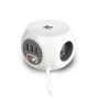 Stroomverdeeleenheid ACT AC2430 — 3× Type-F stopcontacten, 230 V, 16 A, 1,5 m kabel, wit