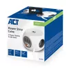 Stroomverdeeleenheid ACT AC2430 — 3× Type-F stopcontacten, 230 V, 16 A, 1,5 m kabel, wit