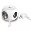 Stroomverdeeleenheid ACT AC2430 — 3× Type-F stopcontacten, 230 V, 16 A, 1,5 m kabel, wit