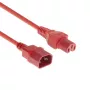 ACT Powercord C14 - C15 rood 2 m