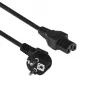 ACT Netkabel CEE 7/7 stekker (haaks) – C15 zwart 1 m