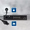 ACT netkabel CEE 7/7 stekker (haaks) - C15 zwart 2 m