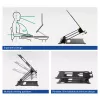 Laptopstandaard ACT AC8140 aluminium traploze hoogteverstelling zwart