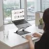 Laptopstandaard ACT AC8140 aluminium traploze hoogteverstelling zwart