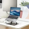Laptopstandaard ACT AC8140 aluminium traploze hoogteverstelling zwart