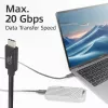 ACT USB4 20Gbps 240W USB Type-C kabel 2m zwart USB-IF gecertificeerd