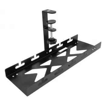 Kabelgoot voor onder het bureau ACT, klembevestiging, 40 cm, staal, 5 kg capaciteit