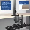 Kabelgoot voor onder het bureau ACT, klembevestiging, 40 cm, staal, 5 kg capaciteit