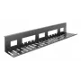 Kabelgoot voor onder het bureau ACT 80 cm – rechte horizontale stalen bak 800×140×100 mm