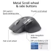 ACT AC5147 draadloze muis, Bluetooth/USB, stille klik, 4800 DPI, grijs