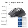 ACT AC5147 draadloze muis, Bluetooth/USB, stille klik, 4800 DPI, grijs