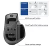ACT AC5147 draadloze muis, Bluetooth/USB, stille klik, 4800 DPI, grijs