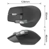 ACT AC5147 draadloze muis, Bluetooth/USB, stille klik, 4800 DPI, grijs