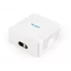 Gembird NCAC-2U5E-01 opbouw-netwerkdoos, 2x RJ45 Cat5e, wit