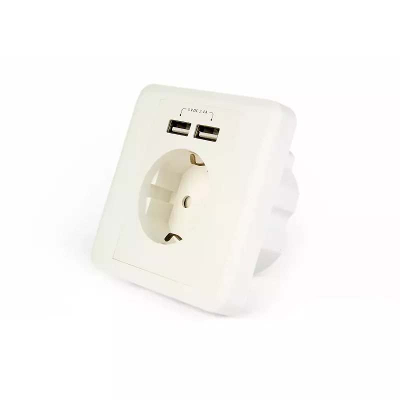 Stopcontact 2 x USB EnerGenie EG-ACU2A2-01