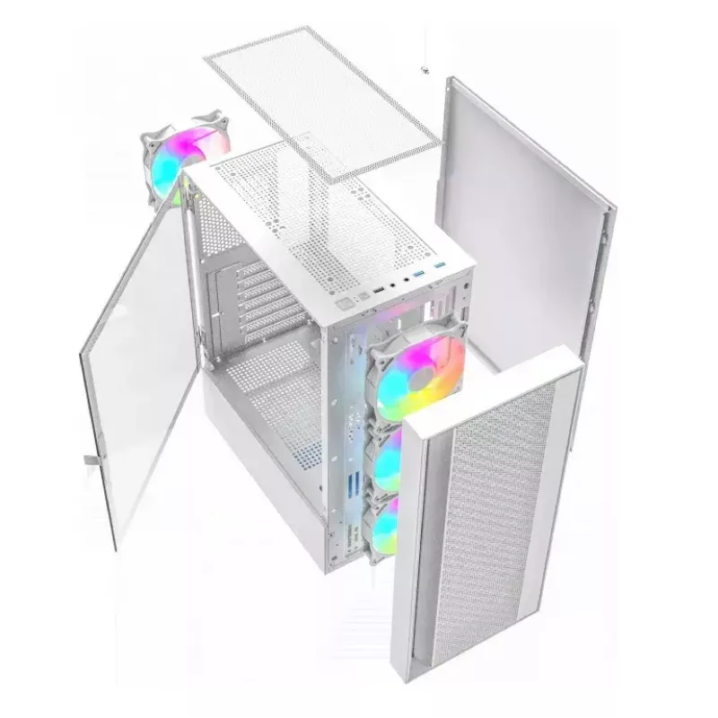 Computerbehuizing Fornax 4000 ARGB, ATX, wit