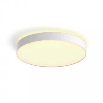 Philips Hue White ambience Enrave extra grote plafondlamp, slimme plafondlamp, Bluetooth, wit, LED, metaal, niet-vervangbare lichtbron