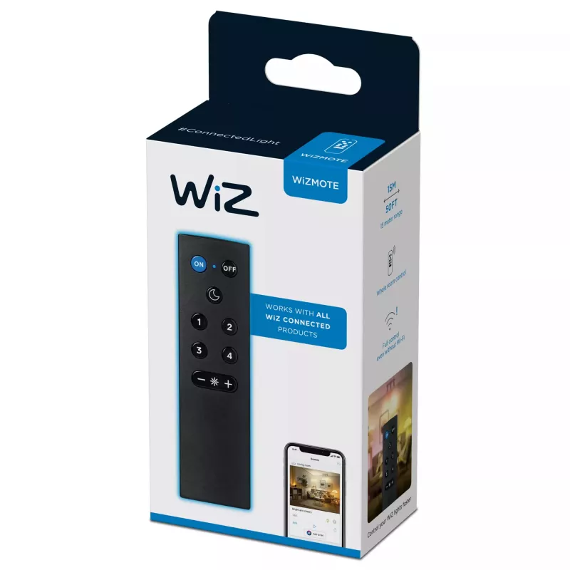 WiZ WiZmote afstandsbediening draadloos Wi-Fi zwart