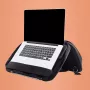 R-Go Tools laptoptas R-Go Viva, volledig leer, met geïntegreerde laptopstandaard, schouderband, 39,6 cm (15,6 inch), zwart