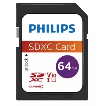 Flashgeheugen Philips 64GB SDXC UHS-I FM64SD55B