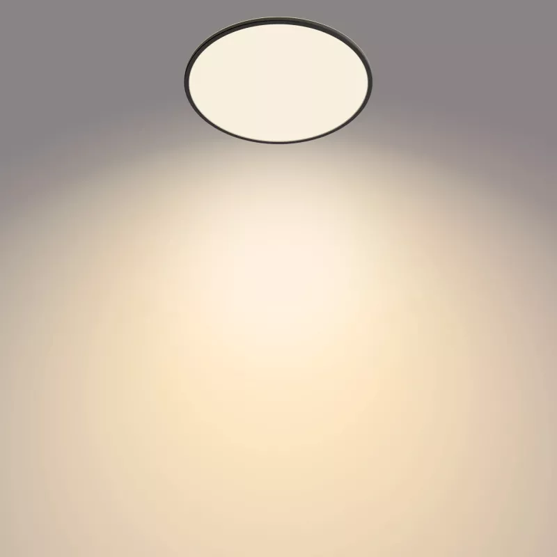 Plafondlamp Philips Functional Super slank 36 W LED zwart rond