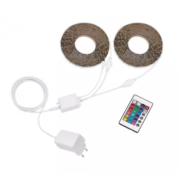 Philips RGB LED-lichtstripset, 30 m, 230 V, dimbaar, IP20, met afstandsbediening