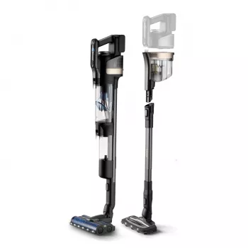 Philips 9000 Series XW9463/11 steelstofzuiger/elektrische bezem 2-in-1 steelstofzuiger accu nat&droog zakloos 150 W zwart