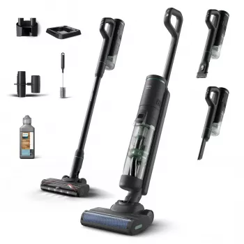 Philips 7000 serie XW7263/11 steelstofzuiger/elektrische bezem 2-in-1 steelstofzuiger batterij nat&droog zakloos 0,45 l 160 W zwart