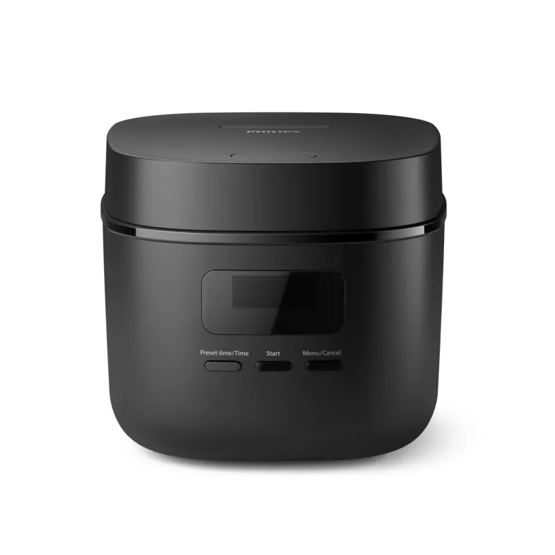 Rijstkoker Philips 3000 Series HD3080/80, 0,54 L, 400 W, zwart, knopbediening