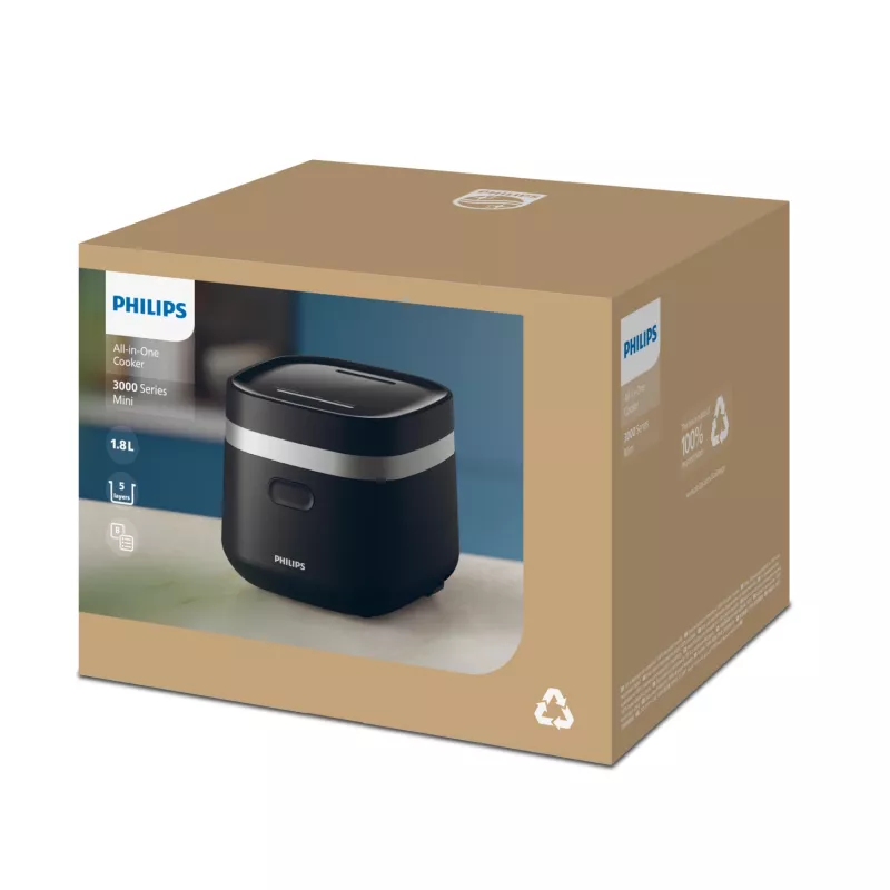 Philips 3000 series HD3090/80 elektrische snelkookpan zwart 436 W