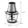 Philips 3000 Series HR1503/00 elektrische hakmolen 2 L 500 W roestvrij staal