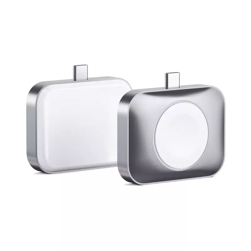 Mobiele oplader Satechi ST-UC2WCDM USB draadloos laden headset smartwatch zilver wit