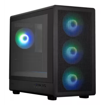 Computerbehuizing M5 zwart mATX mini tower zwart