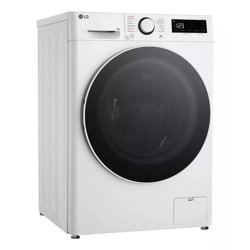 LG F2WR508S0W wasmachine frontlader 8 kg 1160 t/min zwart, wit