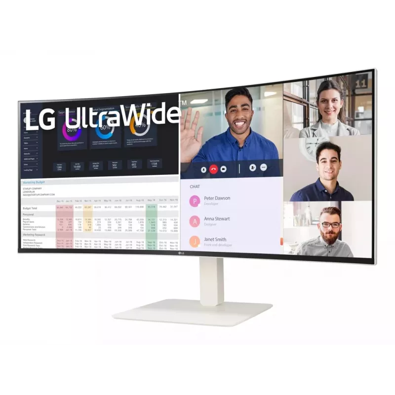 LG 38WR85QC-W computermonitor 96,5 cm (38 inch) 3840 x 1600 pixels UltraWide Quad HD lcd wit