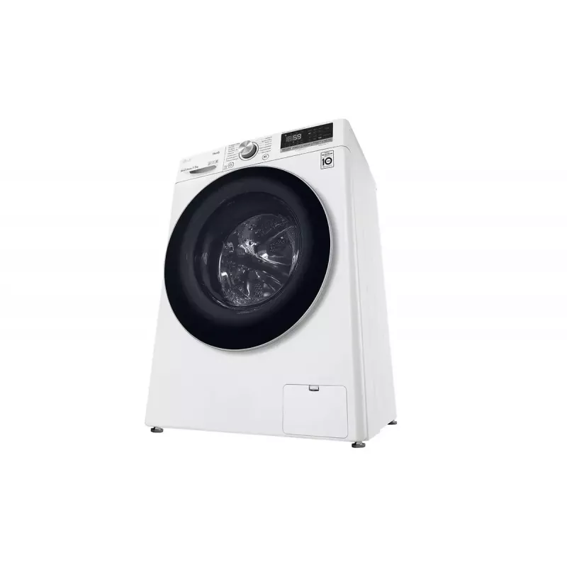 LG F2DV5S7S1E was-droogcombinatie vrijstaand frontlader wit