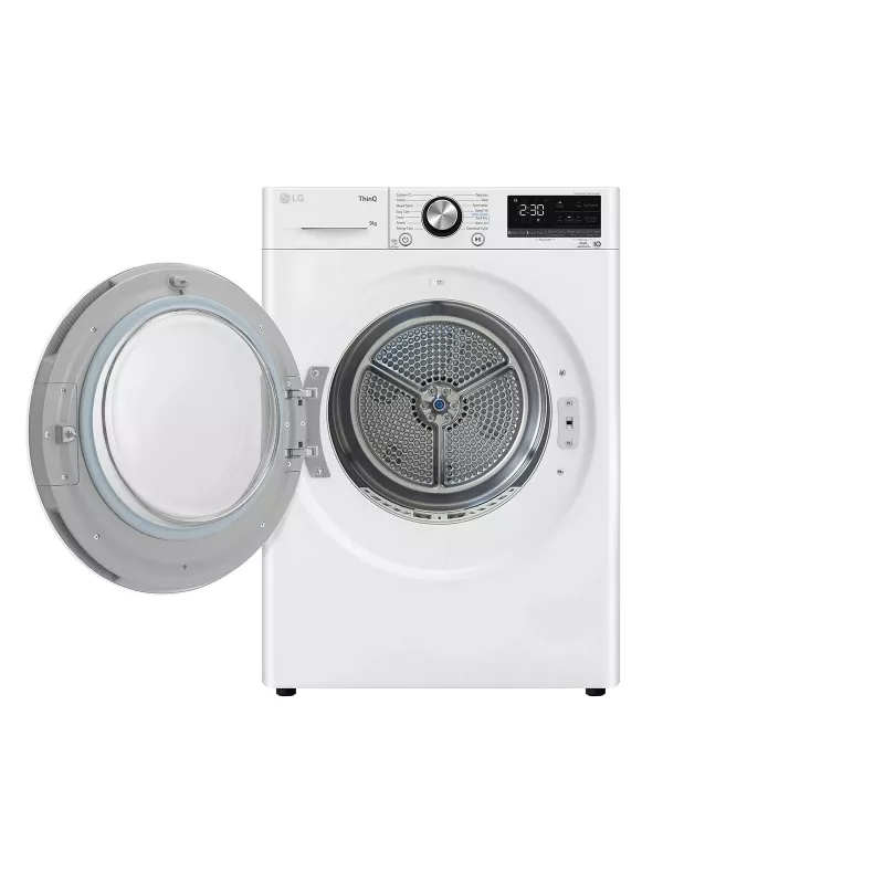 LG RH90V9AV2N wasdroger vrijstaand frontlader 9 kg wit