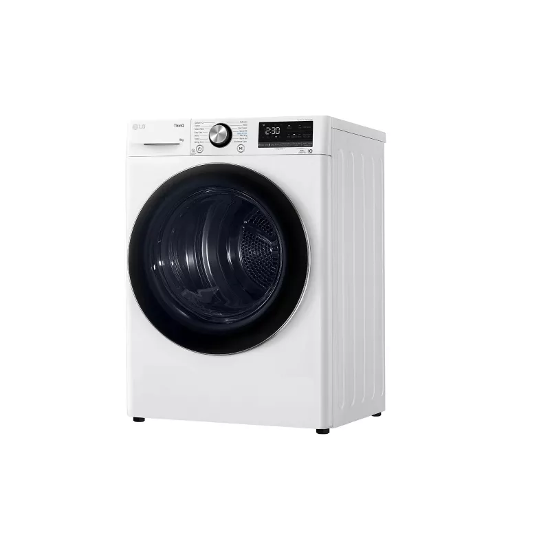 LG RH90V9AV2N wasdroger vrijstaand frontlader 9 kg wit