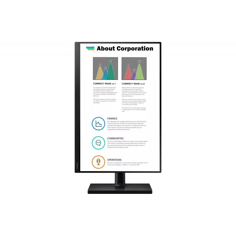 Samsung T45F computermonitor 61 cm (24 inch) 1920 x 1200 pixel WUXGA LCD zwart