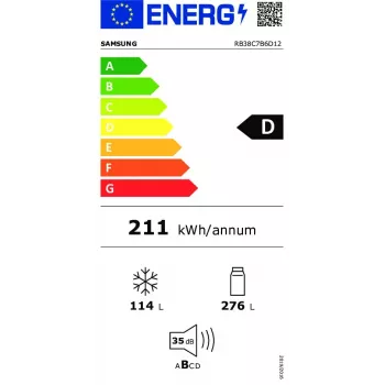 Samsung RB38C7B6D12 vrijstaande koelkast 390 L