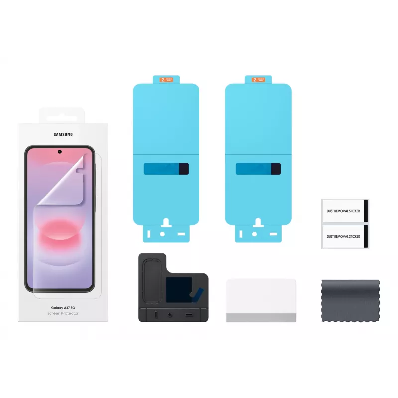 Samsung EF-UA376CTEGWW telefoon beeldschermbescherming/achterkantbescherming transparante beeldschermfolie 2 stuks