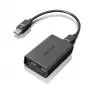 Lenovo DisplayPort naar dual-DisplayPort monitorkabel USB-A zwart